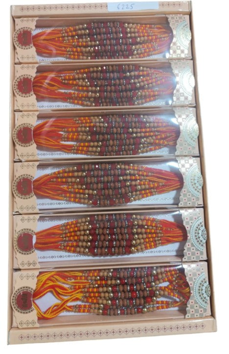 Shree Rakhi 6225- Rakhi for Brother Bhai Rakshabandhan Rakhee Thread (Pack of 12)