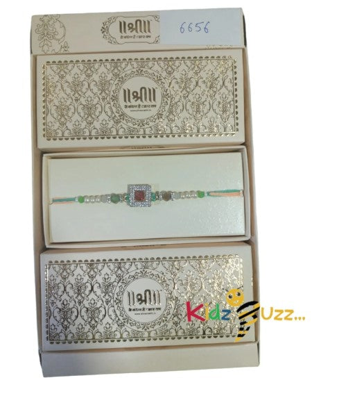 Shree Rakhi 6656-Rakhi Thread,Raksha Bandha Gift for Your Brother, Rakhi Bracelet For Loving Sibling, Father, Bhabhi, Bhaiya