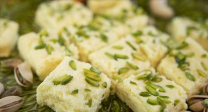 Festival Special Premium (Pista Burfi) Delicious Indian Traditional Sweets To Sweeten Up Your Celebration Best Gift For All Occasions Rakhi,Marriage,Diwali,Holi