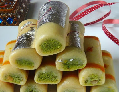 Festival Special Premium (Kaju Roll) Delicious Indian Traditional Sweets To Sweeten Up Your Celebration Best Gift For All Occasions Rakhi,Marriage,Diwali,Holi