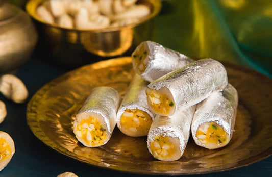 Festival Special Premium (Kaju Roll) Delicious Indian Traditional Sweets To Sweeten Up Your Celebration Best Gift For All Occasions Rakhi,Marriage,Diwali,Holi