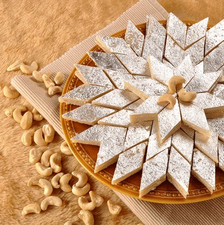 Festival Special Premium (Kaju Barfi) Delicious Indian Traditional Sweets To Sweeten Up Your Celebration Best Gift For All Occasions Rakhi,Marriage,Diwali,Holi