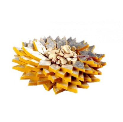 Festival Special Premium (Kesar Kaju katli) Delicious Indian Traditional Sweets To Sweeten Up Your Celebration Best Gift For All Occasions Rakhi,Marriage,Diwali,Holi