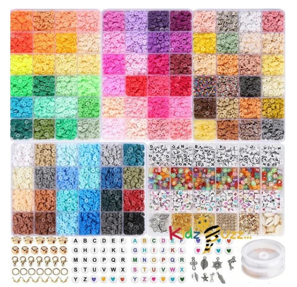 11780 Pcs  Clay Beads lay Beads Bracelet Making Kits