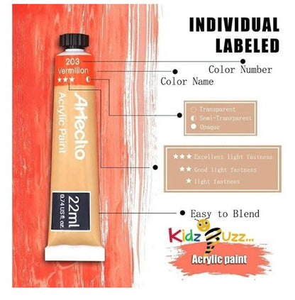 Artist Acrylic Paint 12PCS