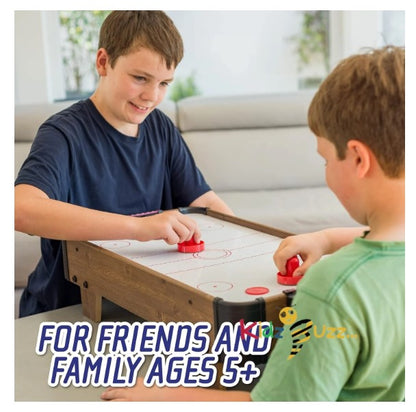 20' Air Hockey Table Game-Wooden Portable Table Game for Kids and Adults