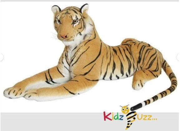Large Tiger Plush 100CM Approx- Realistic Stuffed Animal Kids Soft Toy