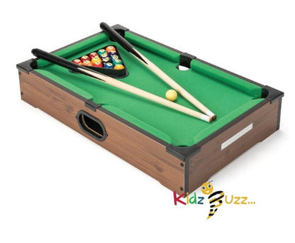 20' Table Pool Game-Wooden Classic Games Table, Indoor Outdoor Game for Kids