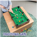 20' Table Pool Game-Wooden Classic Games Table, Indoor Outdoor Game for Kids