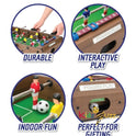 20' Table Top Football Game- Wooden Outdoor Indoor Game for Kids and Adults