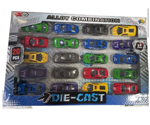 20Pc Die Cast Car Multicolour