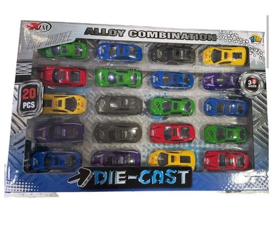 20Pc Die Cast Car Multicolour