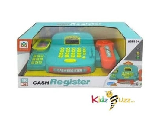 18Pcs Children's Toy Cash Register, For 3 years Above Cash Register Till