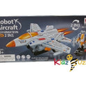2 in1 Aircraft to Robot Toy with 3D Light & Sound (Colour May Vary)
