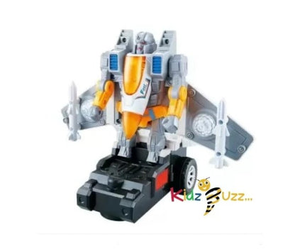 2 in1 Aircraft to Robot Toy with 3D Light & Sound (Colour May Vary)