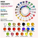 20pk Acrylic Paints Set