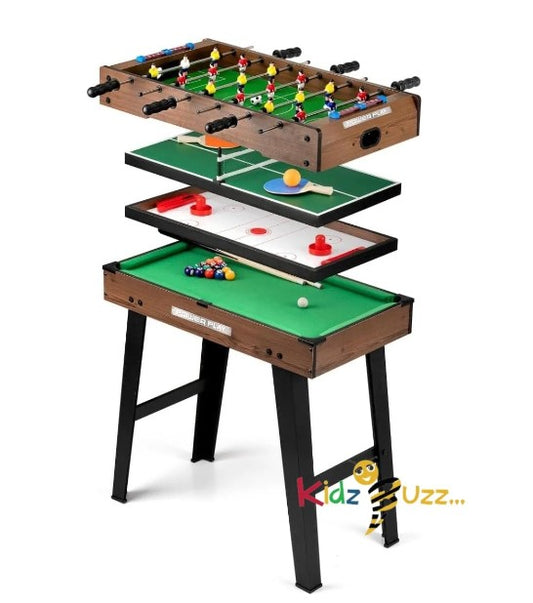 27" 4-in-1 Multi-Sports Game Table Set - Indoor Family Games For Kids and Adults
