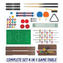 27" 4-in-1 Multi-Sports Game Table Set - Indoor Family Games For Kids and Adults