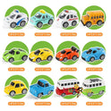 Die Cast Toy Cars Set 27 Pcs, Alloy Metal Pull Back Vehicles Set with Play Mat
