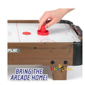 28' Air Hockey Table Game -Wooden Portable Table Game for Kids and Adults