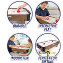 28' Air Hockey Table Game -Wooden Portable Table Game for Kids and Adults