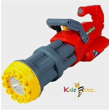 39 Holes Bubble Gatling Machine Gun Blower Rechargeable Garden Girls Boys Toy