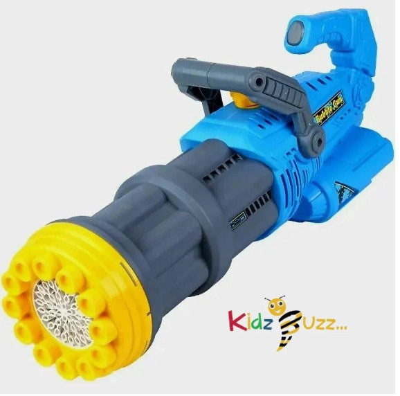 39 Holes Bubble Gatling Machine Gun Blower Rechargeable Garden Girls Boys Toy