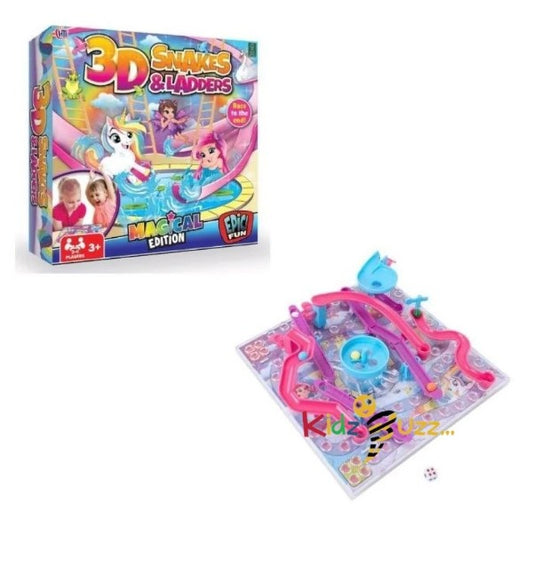 3D Snake & Ladders Magical Game for kids