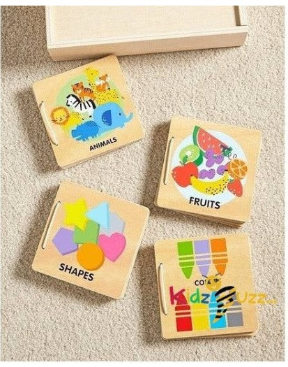 Wooden 4 in 1 Mini Book Playset