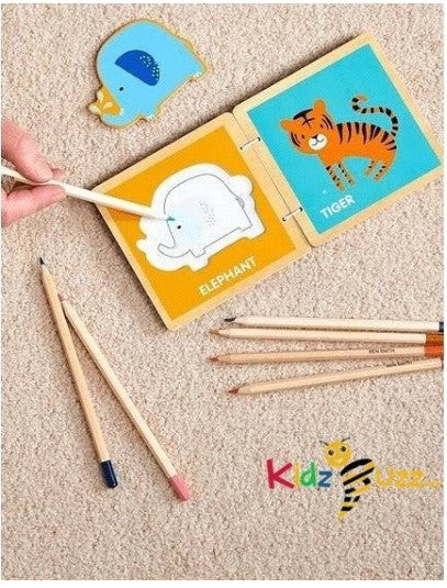Wooden 4 in 1 Mini Book Playset