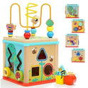 5-in-1 Wooden Activity Cube