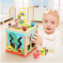 5-in-1 Wooden Activity Cube