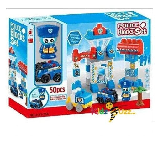 50Pcs Police Block Set For Kids