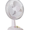 Table Fan 6-Inch, Portable Desk Fan For Home/Office, 2 Speed Settings, 3 Blades, consistent Airflow - White