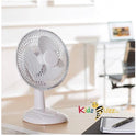 Table Fan 6-Inch, Portable Desk Fan For Home/Office, 2 Speed Settings, 3 Blades, consistent Airflow - White