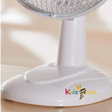Table Fan 6-Inch, Portable Desk Fan For Home/Office, 2 Speed Settings, 3 Blades, consistent Airflow - White