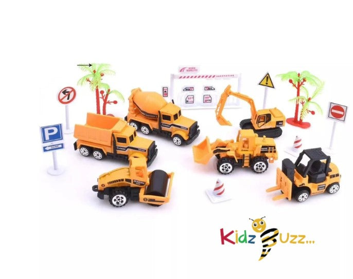 Alloy Car Engineering Vehicle Play Set For Kids