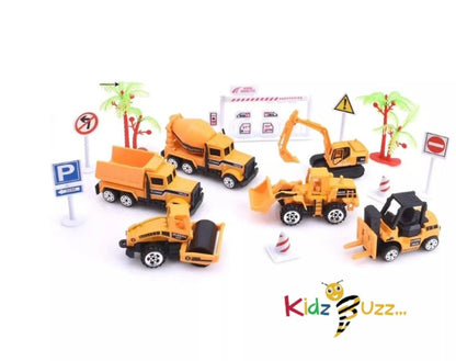 Alloy Car Engineering Vehicle Play Set For Kids