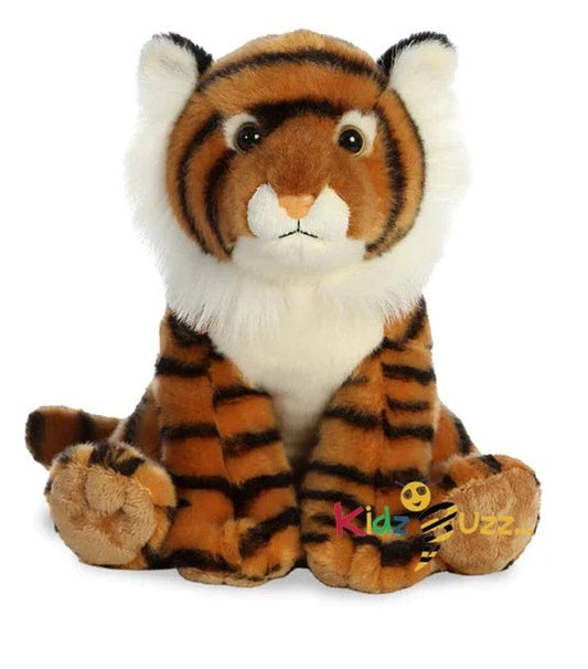 AURORA, Destination Nation Bengal Tiger, 12In, Soft Toy, Brown and White
