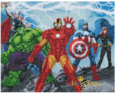 Avengers Crystal Art Kit 40x50cm Canvas Kit