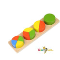 Kids Colorful Stacking Toys Fraction Blocks - Early Development and Activity Wooden Toys