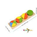 Kids Colorful Stacking Toys Fraction Blocks - Early Development and Activity Wooden Toys