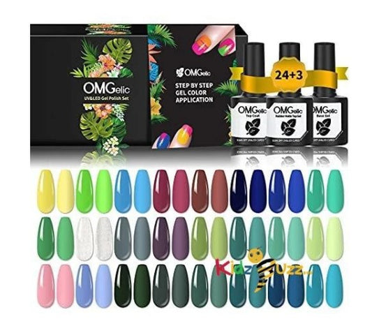 27Pcs Soak Off Nail Polish Set