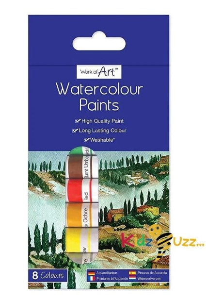 WATER COLOUR PAINTS 8X6ML TUBES