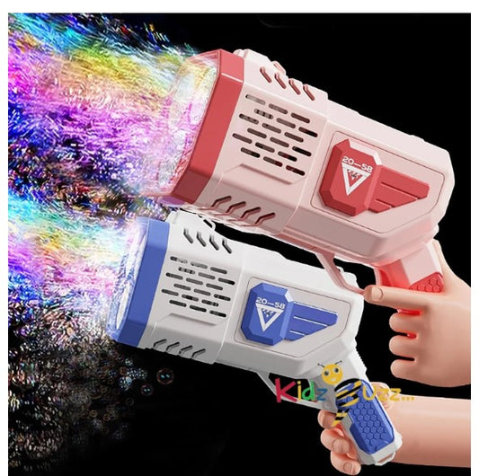Big Bubble Machine Gun - Automatic Bubble Gun with Bubble Solution/Lights