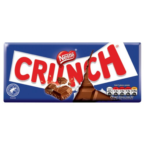 Crunch Milk Chocolate 100g X 5