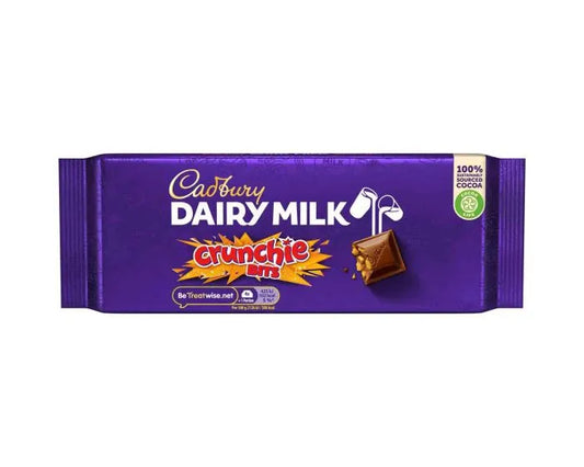 CADBURY DAIRY MILK CRUNCHIE CHOCOLATE BAR 180G X 3