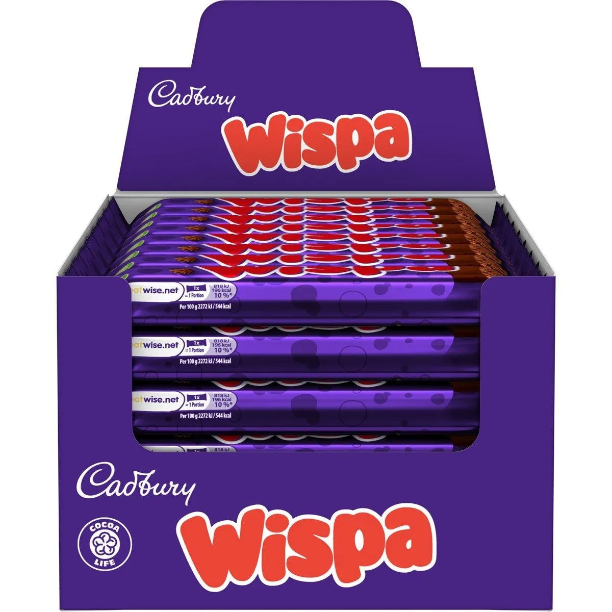 Cadbury Wispa Chocolate Bar 48 X 36g