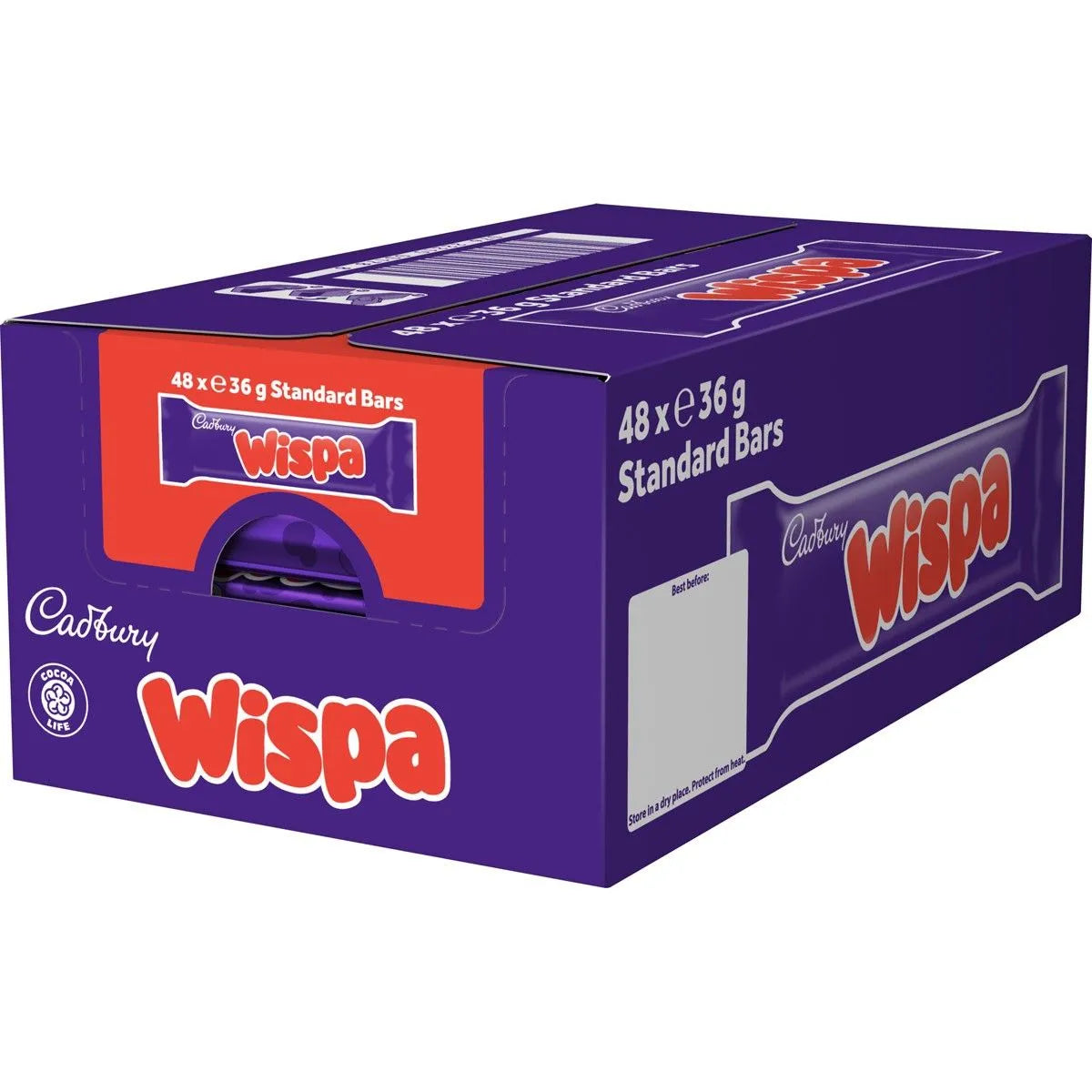 Cadbury Wispa Chocolate Bar 48 X 36g