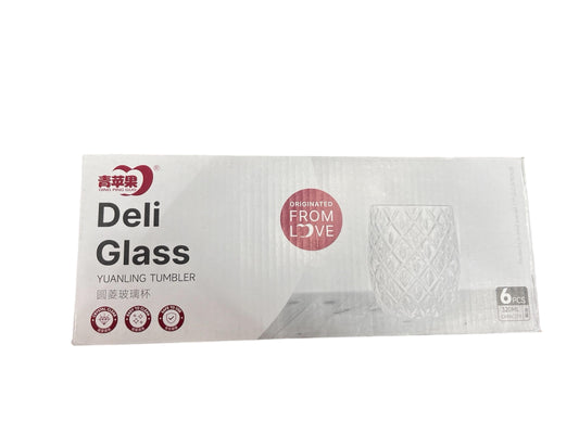 Deli Glass Set 300 ml 6 Pcs